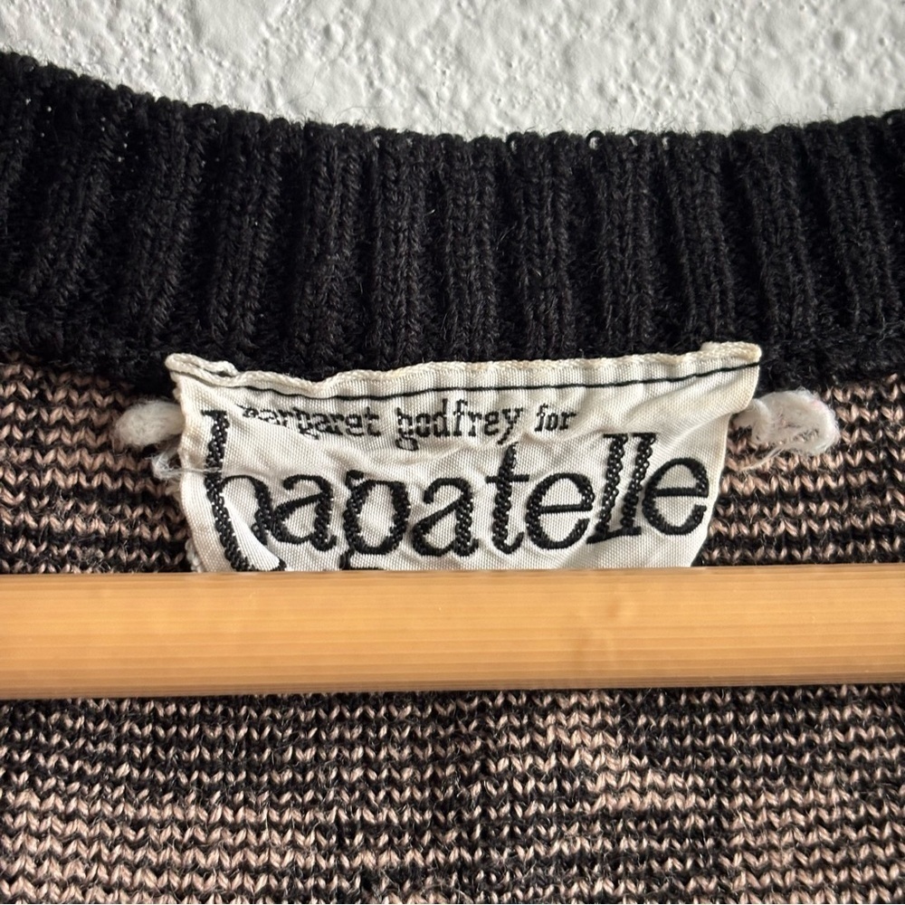 Vintage 60s-70s Bagatelle Made in England Black and Tan Truck Motif Novelty Vest - Picture 3 of 10
